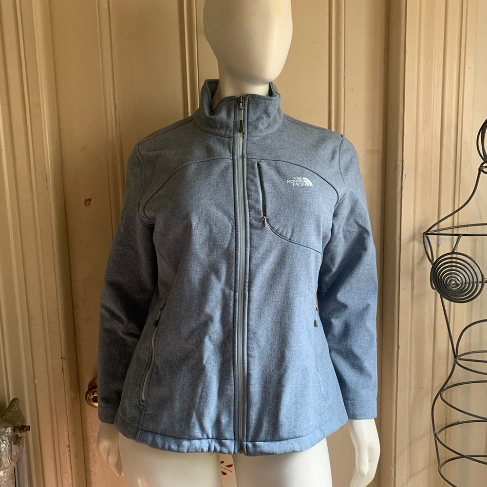 The North Face Women's Heathered Blue Apex Bionic Jacket